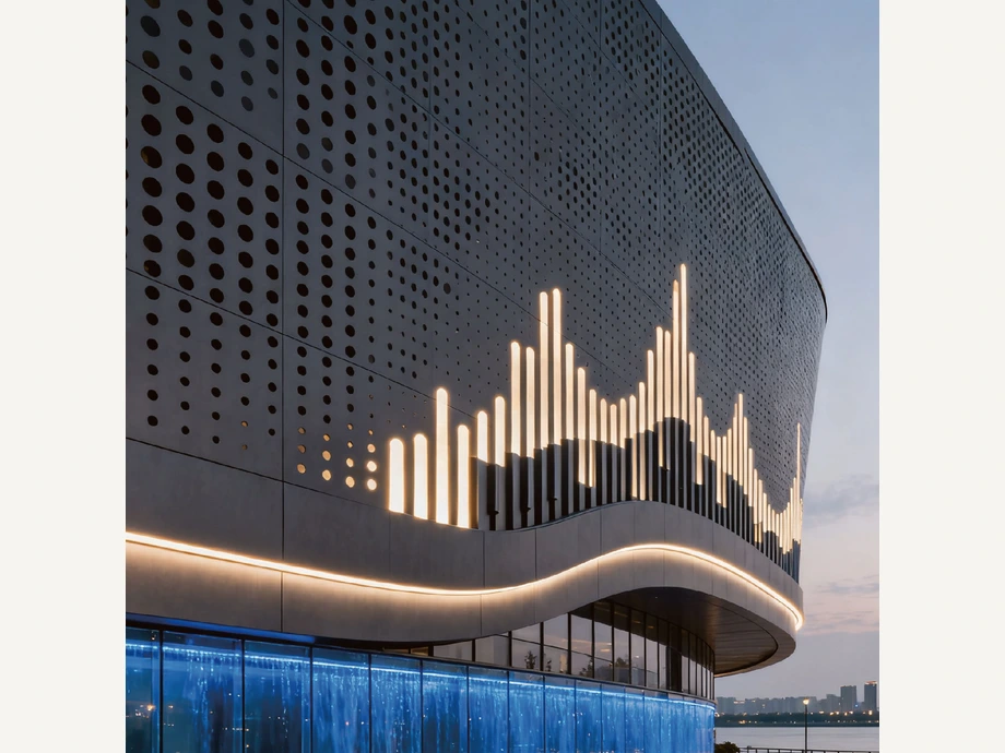Perforated metal panel