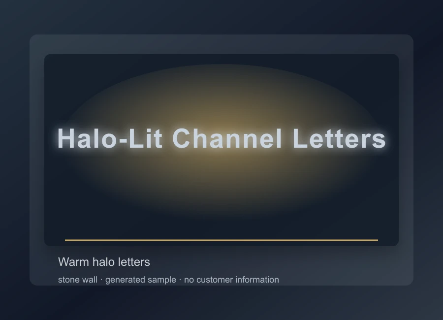 Halo-Lit Channel Letters sample image