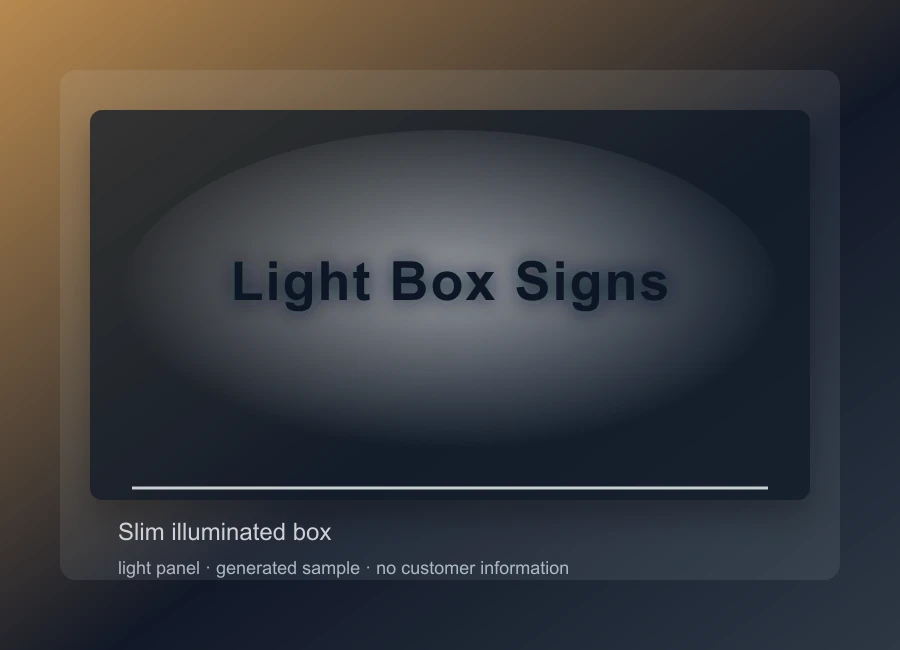 Light Box Signs sample image