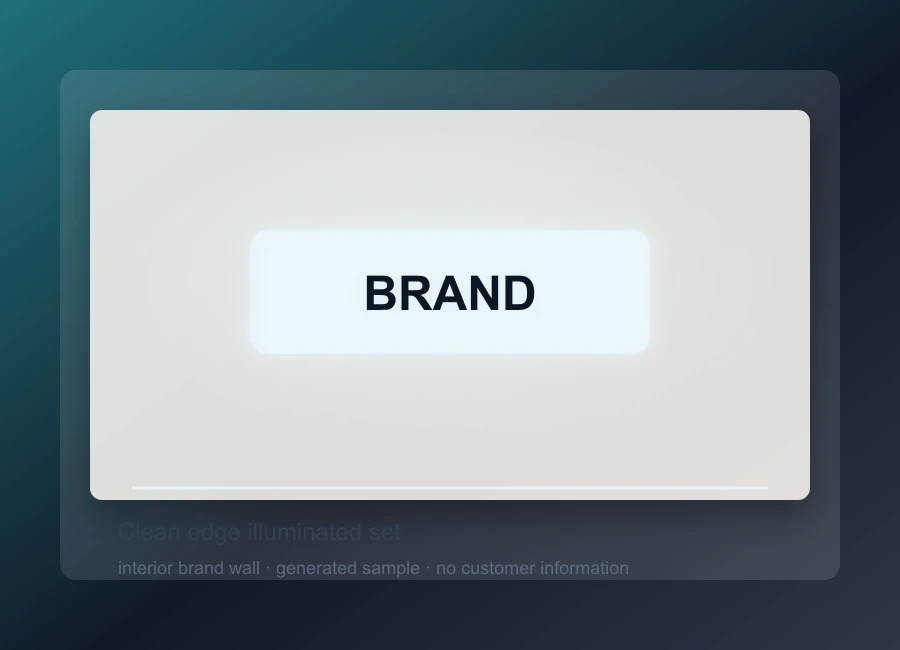 Clean edge illuminated set